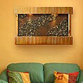 Sycamore Springs Pebble/ Slate Wall Fountain