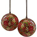 Set of Two Bouquet Ornaments (India)