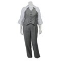 Isabella Women's Plus Size Vested Three-piece Pantsuit