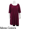Tiana B. Women's Plus Size Scoop Neck Dress