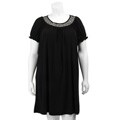 Tiana B Women's Plus Size Rhinestone Jersey Dress