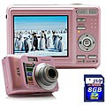 SVP XThinn8350 Pink 8MP Digital Camera Kit