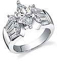 18k Gold 2 1/2ct TDW EGL-certified Diamond Engagement Ring (G-H-I, VS2-SI3) (Size 6)