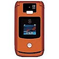 Motorola V3x Orange Unlocked GSM Triband Flip Phone