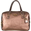 Prada Metallic Vitello Bowler Bag