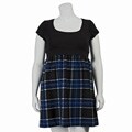 Necessary Objects Women's Plus Size Plaid Dress