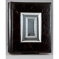 Sterling Silver and Mahogany Leather Photo Album