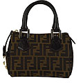 Fendi Mini Zucca Vitello Boston Bag
