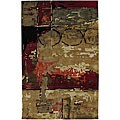 Hand-tufted New Zealand Wool Cuadro Rug (7'9 Round)