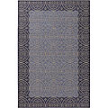 Set of 2 Blue Border Rugs (2'6 x 4'6)