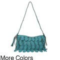 Melie Bianco Feather Shoulder Bag