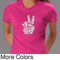 Los Angeles Pop Art Women's Peace Fingers T-shirt