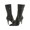 Charles by Charles David Chi Chi Black Leather Boots