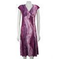 Glamour Criss Cross Front Cap Sleeve Dress