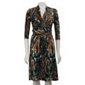 Glamour Women's Cross-front Wrap Dress