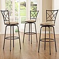 Avalon Quarter Cross Back Bar Stools (Set of 3)