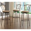 Avalon Double Cross Back Bar Stools (Set of 3)