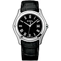 Ebel Classic Men's Black Leather Strap Watch