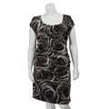 Suzi Chin Women's Plus Size Stretch Sateen Dress
