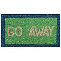 Green Coir 'Go Away' Door Mat (1'6 x 2'6)