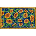 Coir Sunflowers Door Mat