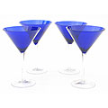 Certified International Cobalt 12-ounce Martini Glasses (Set of 8)