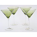 Certified International Olive Green 12-ounce Martini Glasses (Set of 8)