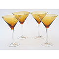 Certified International Dark Amber 12-ounce Martini Glasses (Set of 8)