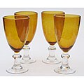 Certified International Amber Bubble 16-ounce All Purpose Goblets (Set of 8)
