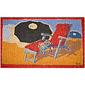 Coir Beach Umbrella Door Mat