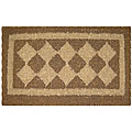 Beige Diamonds Door Mat