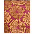 Hand-tufted Brooklyn Purple Wool Rug (9' x 12')