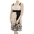 SL Fashions Women's Plus Size Emma Flocked Dress