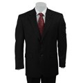 Izod Men's Black 2-button Suit