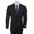 Joseph Abboud Men's Black Stripe Suit