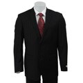 Joseph Abboud Men's Black Pinstripe 2-button Suit