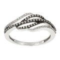10k White Gold 1/4ct TDW Diamond Openwork Ring (J, I2)