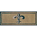 Coir Single Fleur De Lis Door Mat