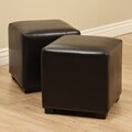Helen Faux Leather Ottomans (Set of 2)