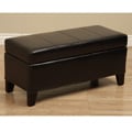 Ariel Leather Storage Bench