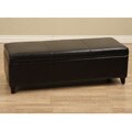Sharon Bi-cast Leather Storage Bench