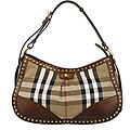 Burberry House Check Design Medium Hobo Bag