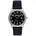 Kienzle Germany Men's Quartz Classical Black Leather Strap Watch