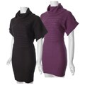 Chelsey Brand Junior's Cable Knit Turtleneck Sweater Dress