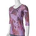 California Bloom Women's Purple Sublimation Print Top