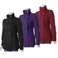 CiSono by Adi Junior's Double-breasted Wool Blend Walking Coat