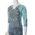 California Bloom Women's Sublimation Print Burnout Tee