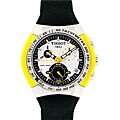 Tissot Men's T-Sport Tracx Yellow Rubber Strap Watch
