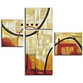 Hand-painted Abstract Art 4-piece Canvas Set
