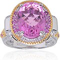 Michael Valitutti 18k Vermeil/ Palladium/ Silver Kunzite Ring